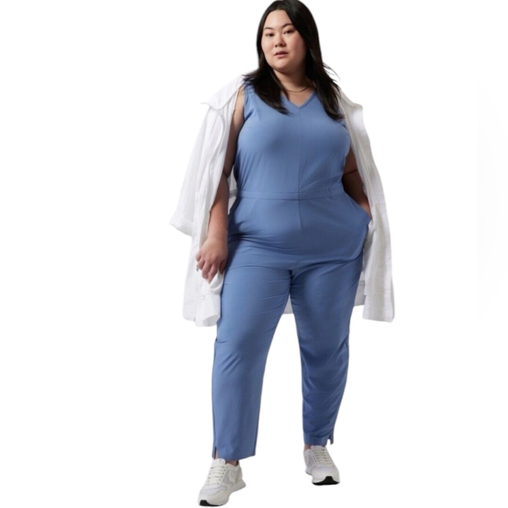 Athleta | Women’s Blue Brooklyn Jumpsuit Plus Size 26 NWT